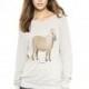 All I Want letters pony logo ribbed hem beach wind Sweatshirt sweater - Bonny YZOZO Boutique Store