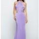 Milano Formals - Bedazzled Halter Neck Cutout Bodice Long Dress E2107 - Designer Party Dress & Formal Gown