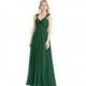 Dark_green Azazie Kaitlynn - Chiffon V Neck Back Zip Floor Length Dress - Charming Bridesmaids Store