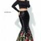 Black/Multi Sherri Hill 50770 - 2-piece Sleeves Long Dress - Customize Your Prom Dress