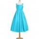Pool Azazie Penny JBD - Taffeta Tea Length Bow/Tie Back Dress - Charming Bridesmaids Store