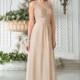 Style L174005 by Jasmine Belsoie - Chiffon  Lace Floor Illusion Column Jasmine Belsoie - Bridesmaid Dress Online Shop