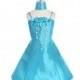 Turquoise A-line Bubble Short Dress w/ Necklace Style: D3520 - Charming Wedding Party Dresses