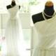 50shouse_ one shoulder pleated bridesmaid/wedding dress_ custom make_any color - Hand-made Beautiful Dresses