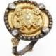Armenta Old World Heraldry Oval Shield Ring 