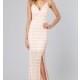 Floor Length V-Neck Lace Dress - Brand Prom Dresses
