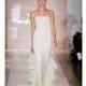 Reem Acra - Fall 2014 - Style 5032 Carmen Strapless Lace Sheath Wedding Dress with Ruffle Back Detail - Stunning Cheap Wedding Dresses