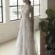 Julie Vino 2018 1555 Sweep Train Ivory Sweet Sleeveless Aline Halter Lace Open Back Appliques Bridal Gown - Royal Bride Dress from UK - Large Bridalwear Retailer
