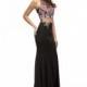 Dancing Queen - Embroidered Floral Applique Two-Piece Prom Dress 9796 - Designer Party Dress & Formal Gown
