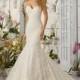 Mori Lee 2820 Strapless Sweetheart Neckline Lace Fit & Flare Wedding Dress - Crazy Sale Bridal Dresses