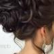 Loose Curly Updo Wedding Hairstyle