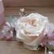 Wedding Hair Accessories,Hairpin floral, pink flowers,hair flowers,Wedding Fascinator, Bridal Hair Clip, Flower Hair Clip,bridal hair pieces