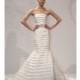 Dennis Basso - 2013 - Meandra Strapless Satin Mermaid Wedding Dress with Folded Bodice and Skirt - Stunning Cheap Wedding Dresses