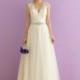 Allure Bridals 2912 Wedding Dress - Illusion, Sweetheart, V Neck Wedding Allure Bridals Long A Line Dress - 2018 New Wedding Dresses