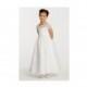 Camille La Vie Short Sleeve Organza Flower Girl Dress -  Designer Wedding Dresses