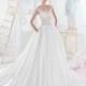 Nicole 2018 NIAB18108 Satin Appliques Cap Sleeves Covered Button White Sweet Chapel Train Illusion Ball Gown Bridal Gown - Rich Your Wedding Day