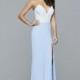 Faviana - s10051 Deep V-Neck Full-Length Jersey Gown - Designer Party Dress & Formal Gown