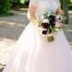 Blush Pink Peplum Wedding Dress Lace Long Sleeved Puffy Tulle Skirt Crystal Beaded Jewel Neck Plus Size Bridal Gowns Sleeves Elegant
