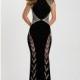 Black Madison James 16-366 Prom Dress 16366 - Jersey Knit Open Back Sexy Sheer Dress - Customize Your Prom Dress