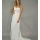Robert Bullock Bride - Fall 2012 - Strapless Satin Sheath Wedding Dress with Beaded Sash - Stunning Cheap Wedding Dresses