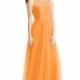 Tangerine Azazie Denise - Simple Bridesmaid Dresses & Easy Wedding Dresses