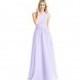 Lilac Azazie Molly - Chiffon Floor Length One Shoulder Back Zip Dress - Charming Bridesmaids Store