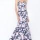 Mac Duggal - 66442M Strapless Floral Print Mikado Evening Gown - Designer Party Dress & Formal Gown