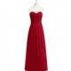Burgundy Azazie Faye - Chiffon Back Zip Sweetheart Floor Length Dress - Simple Bridesmaid Dresses & Easy Wedding Dresses
