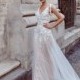 Miriams 2018 Sensibility Sweet Beach Sweep Train Ivory Tulle Open Back Spaghetti Straps Hand-made Flowers Aline Wedding Dress - Bridesmaid Dress Online Shop