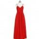 Red Azazie Paola - Sweetheart Chiffon Back Zip Floor Length Dress - Charming Bridesmaids Store