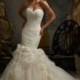 Blu by Mori Lee 5104 Sculptured Tulle Mermaid Wedding Dress - Crazy Sale Bridal Dresses