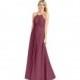 Mulberry Azazie Ginger - Floor Length Strap Detail Chiffon Halter Dress - Simple Bridesmaid Dresses & Easy Wedding Dresses