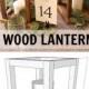 DIY Wood Lantern Centerpieces
