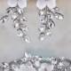 MAEJA Crystal Drop Bridal Earrings Wedding Jewelry