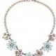 Nicole - Crystal Floral Statement Necklace