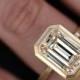 Diamond Rings : An Incredible Custom Emerald Cut Diamond Engagement Ring By Erika Winters!! I Lo...