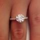 2.02 Ct Round Cut Diamond Solitaire Engagement Ring 14k White Gold