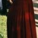 Fashion Burgundy 2 Pieces Prom Dresses Bridesmaid Dresses For Party P1172