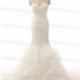 Elegant Mermaid Wedding Dress Handmade Tulle Vintage White/Ivory Women Bridal Gowns For Wedding - Hand-made Beautiful Dresses