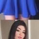 A-Line V Neck Royal Blue Spaghetti Straps Homecoming Dresses Uk With Pockets PH814