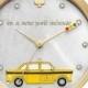 Kate Spade Metro Taxi Cab Analog Leather-Strap Watch