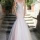 Ashley & Justin Spring/Summer 2018 10553 Sweet Chapel Train Tulle Sequins Blush Sleeveless Mermaid Sweetheart Wedding Gown - Wedding Dresses 2018,Cheap Bridal Gowns,Prom Dresses On Sale