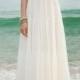 White Lace Side Pull Round Neck High Waisted Bohemian Elegant Maxi Dress 