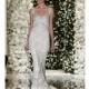 Reem Acra - Fall 2015 - Cap Sleeve Lace Siren Wedding Dress Sweetheart - Stunning Cheap Wedding Dresses