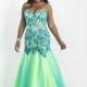 Blush W 9722W Plus Size Mermaid Dress - Brand Prom Dresses