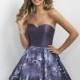 Blush by Alexia 11170 Short Floral Print Dress - Brand Prom Dresses