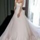 Olivia Bottega 2018 OB10021 Aline Sleeveless Sweet Sweetheart Chapel Train Blush Tulle Appliques Bridal Gown - Charming Wedding Party Dresses