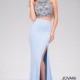 Jovani 48963 Prom Dress - Jovani Long 2 PC, Crop Top, Fitted High Neck, Spaghetti Strap Prom Dress - 2018 New Wedding Dresses