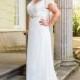 Plus-Size Dresses Style BB16306 by BB  by Special Day - Ivory  White Chiffon Floor V-Neck Column Short Wedding Dresses - Bridesmaid Dress Online Shop