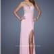 Aqua Gigi 19869 - High Slit Dress - Customize Your Prom Dress
